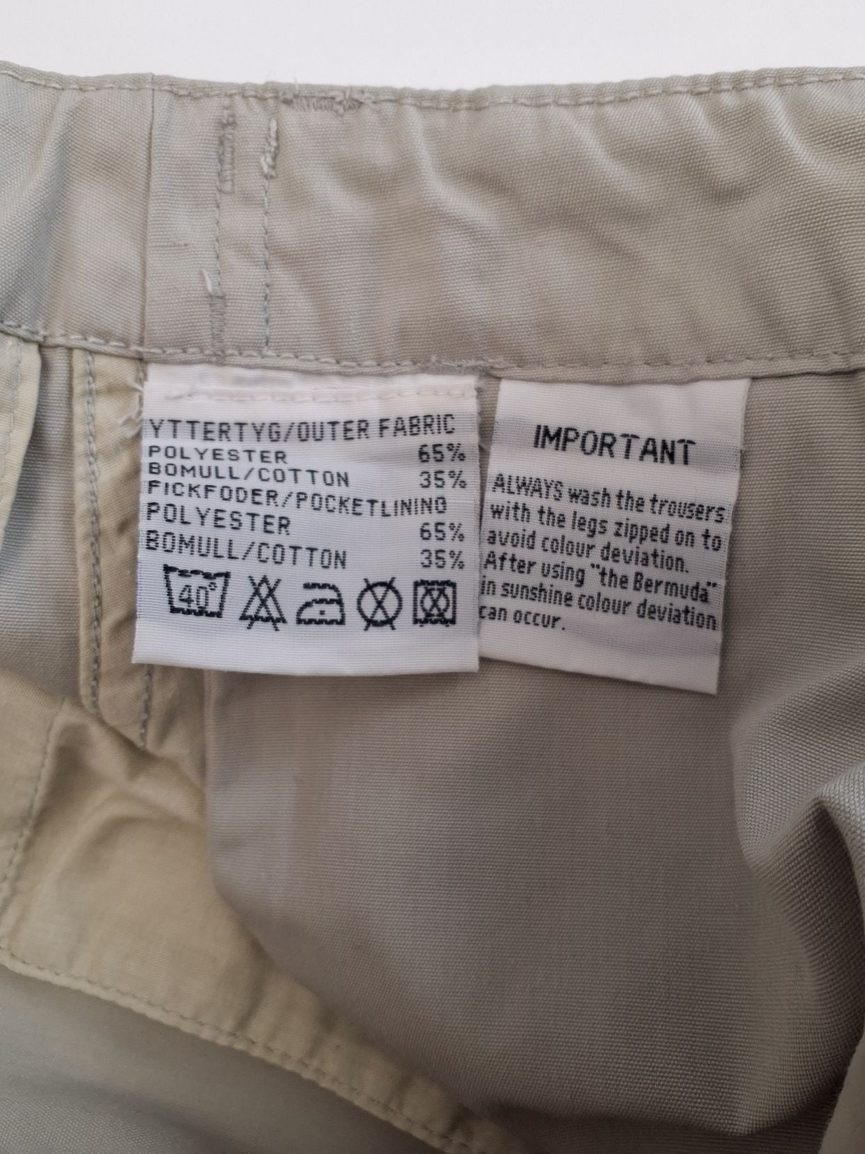 Fjällräven zip-off Bukser